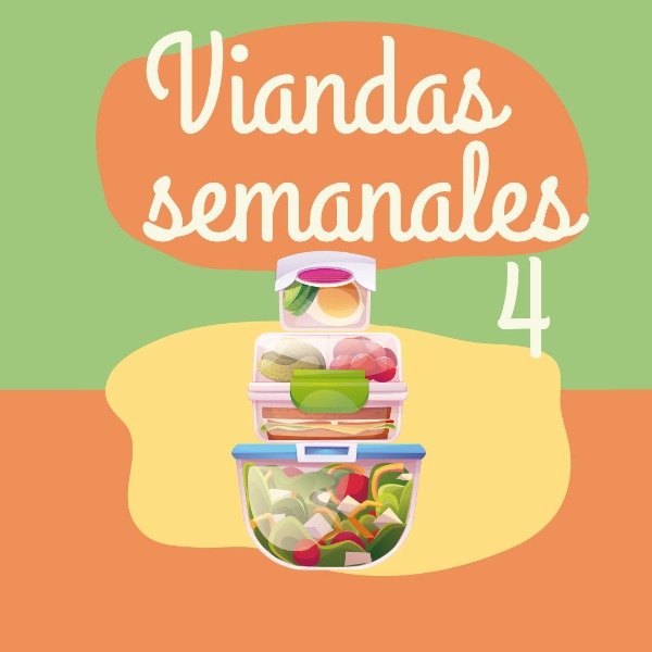 Planificación y organización semanal (Viandas, 8 recetarios)