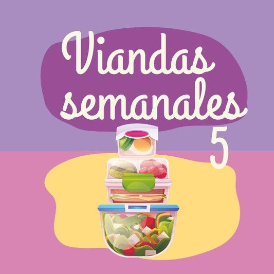 Viandas semanales 5 (DISPONIBLE INDIVIDUAL POR TIEMPO LIMITADO)